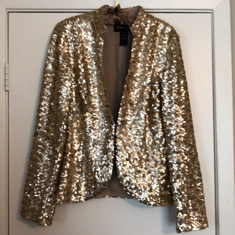Victoria's Secret Gold Sequin Blazer Jacket